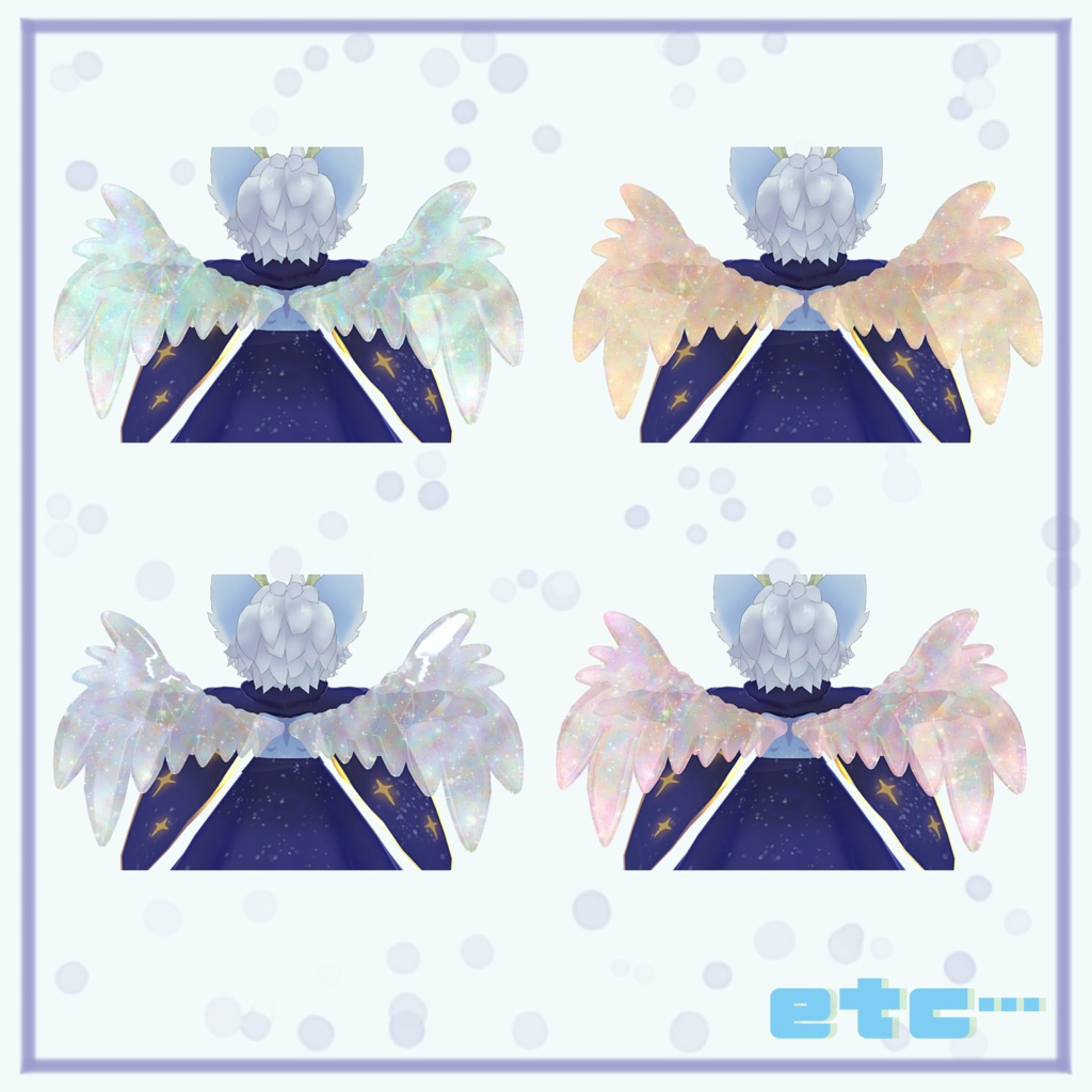 【ソラ 対応】see-through Wings. 20 Materials.