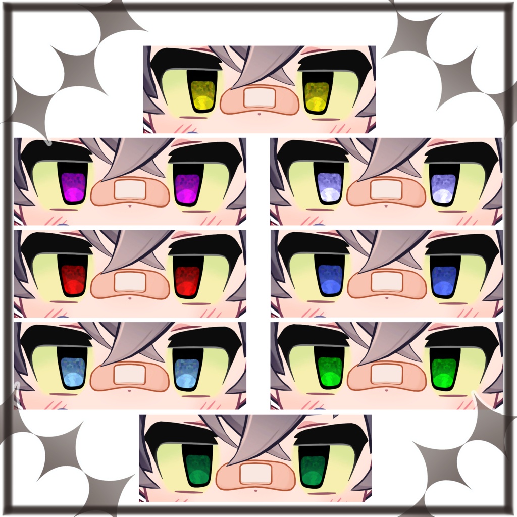 【リルレオ対応】Simple Eyes. 14 colors.