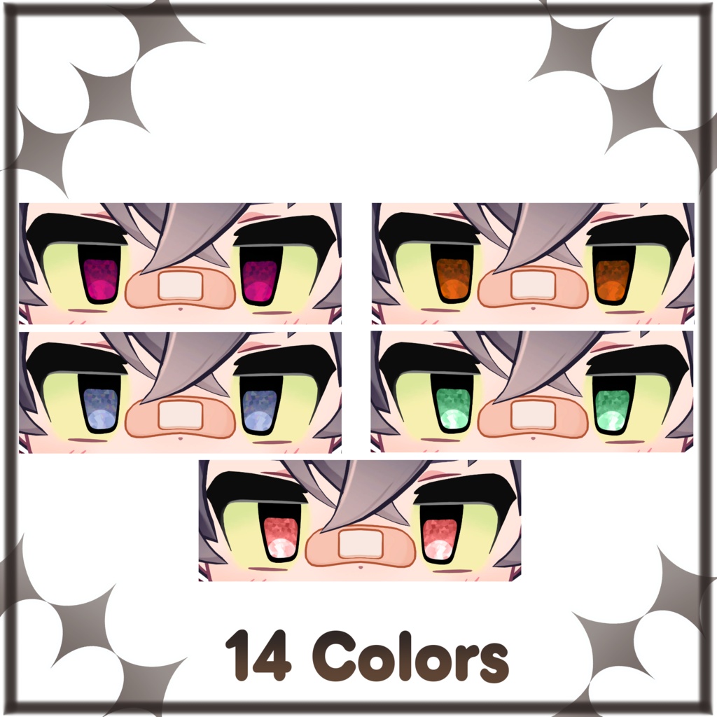 【リルレオ対応】Simple Eyes. 14 colors.