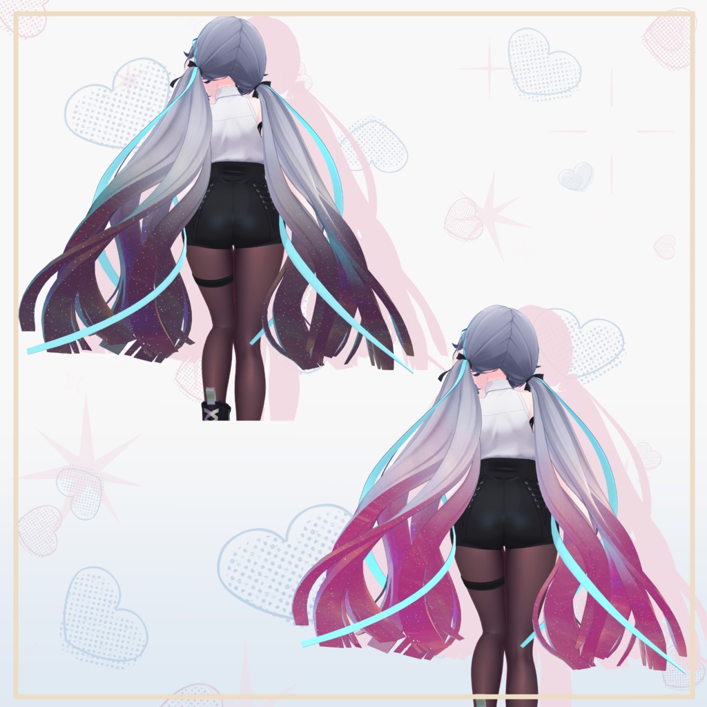 【ラムネ対応】きらラメグラデーションチェンジ Materials.