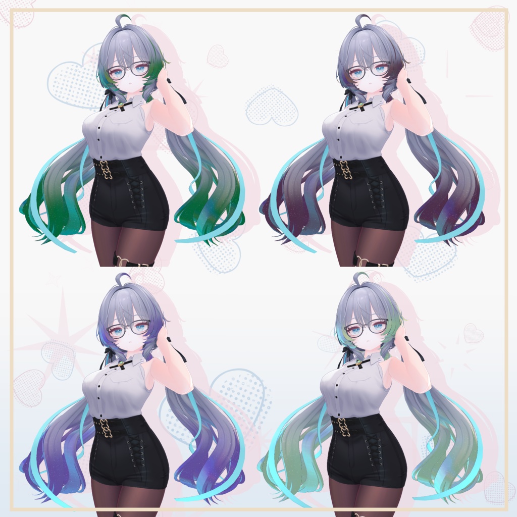 【ラムネ対応】きらラメグラデーションチェンジ Materials.