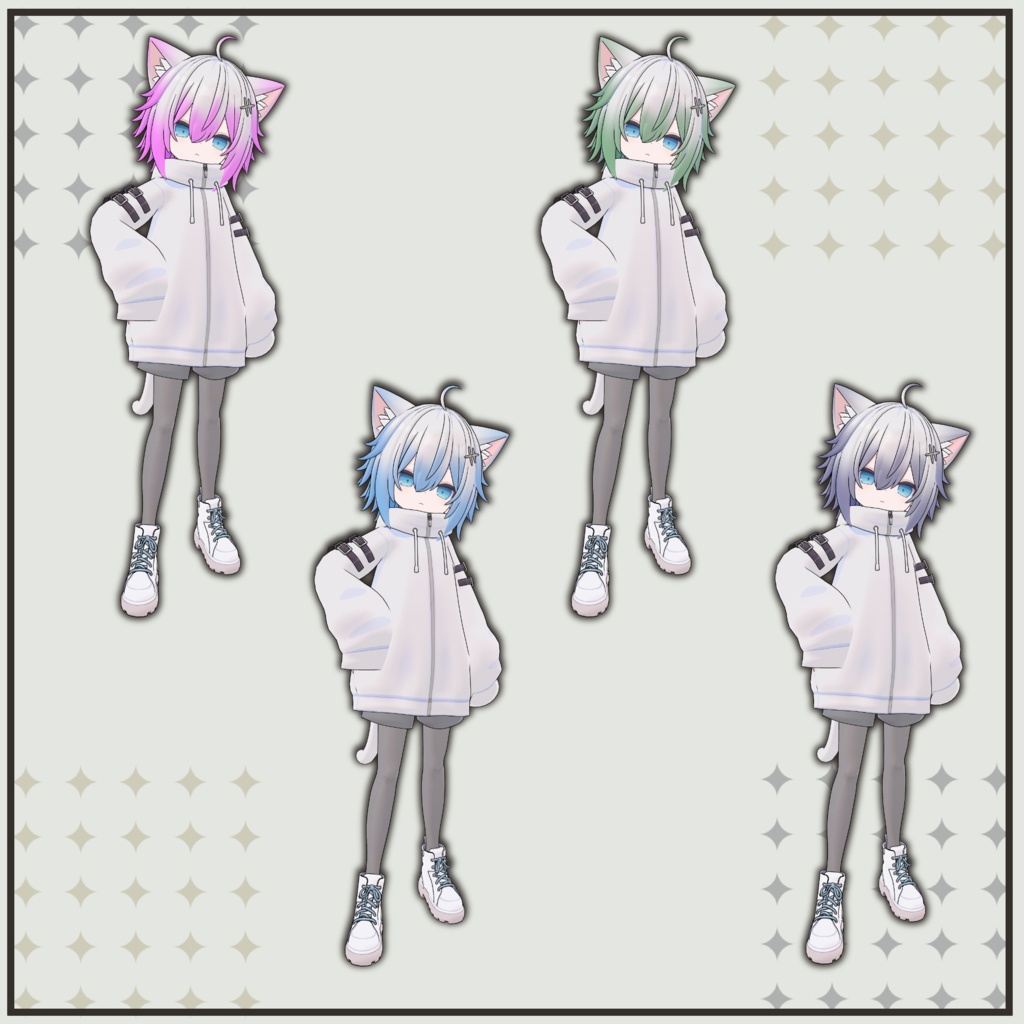 【とらお対応】グラデーションヘアー Textures.