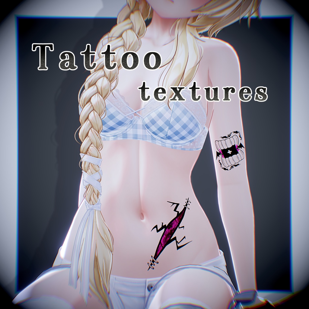 【Tatoo texture】6 Type set.