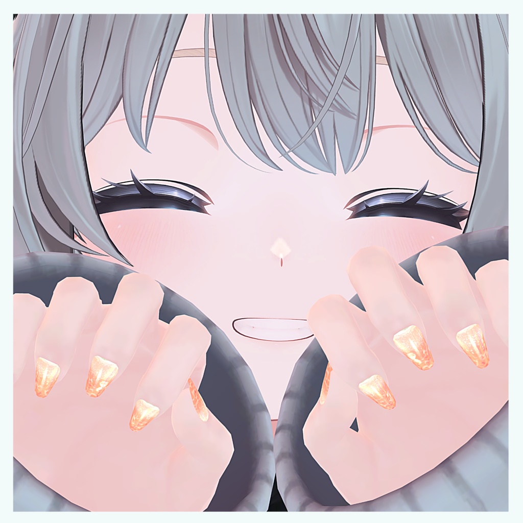 ✨1 color Free✨【4アバター対応】動く!beach nail Materials.