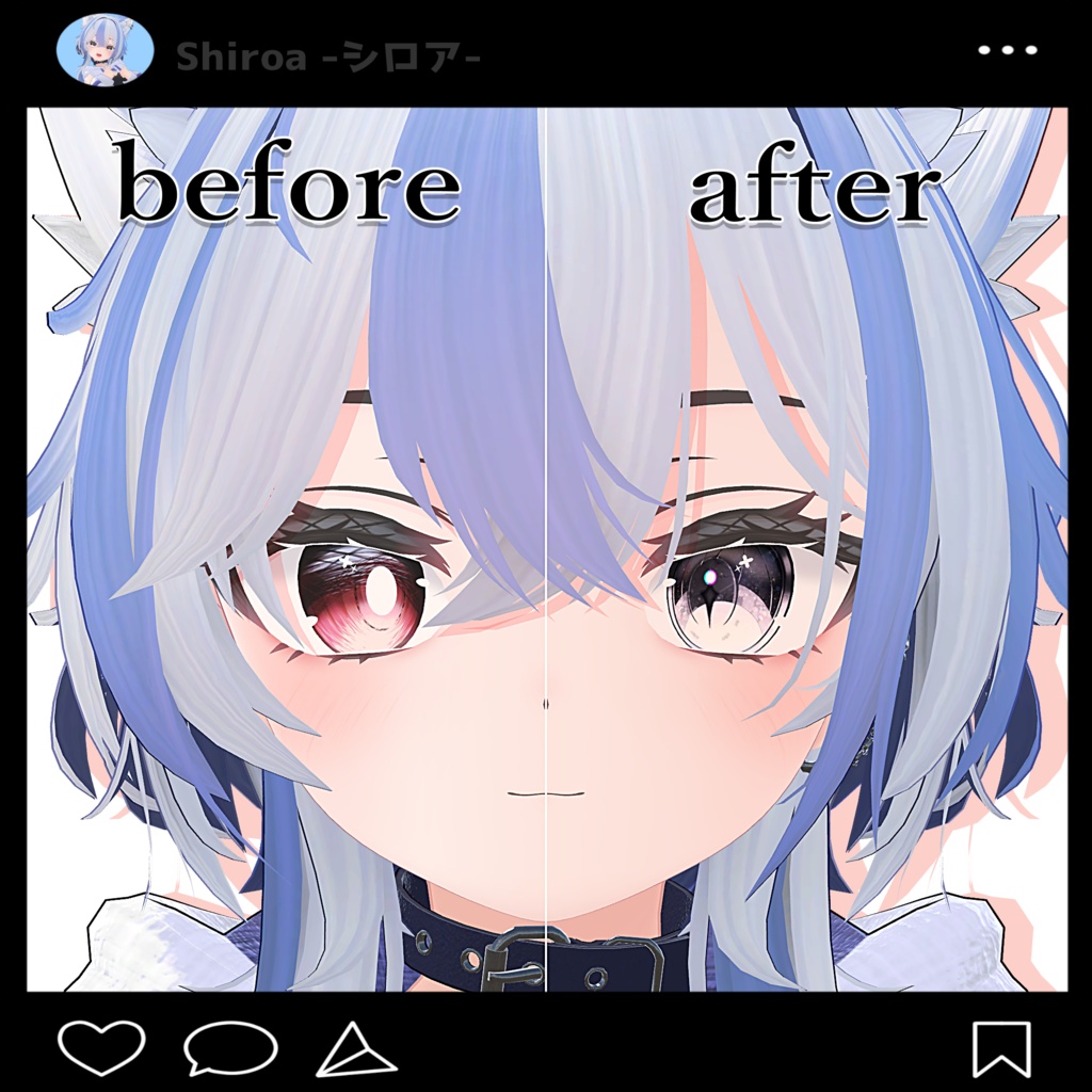 【シロア対応】Mélua -メルア- eyes textures.