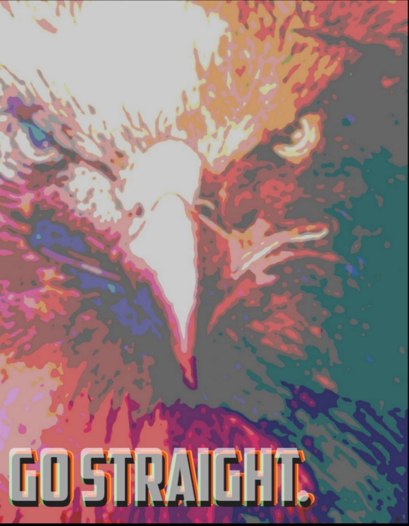 まっすぐ進め。