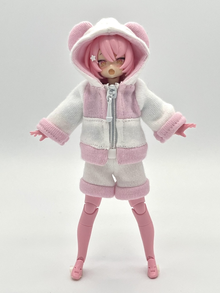 アニマルジップパーカーパンダ(ぴんく)