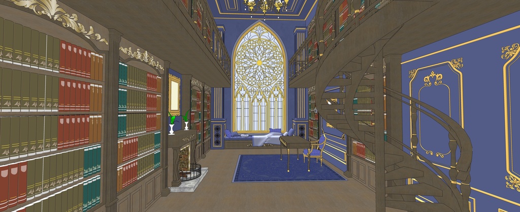 男性主人公個人図書館の秘密の部屋