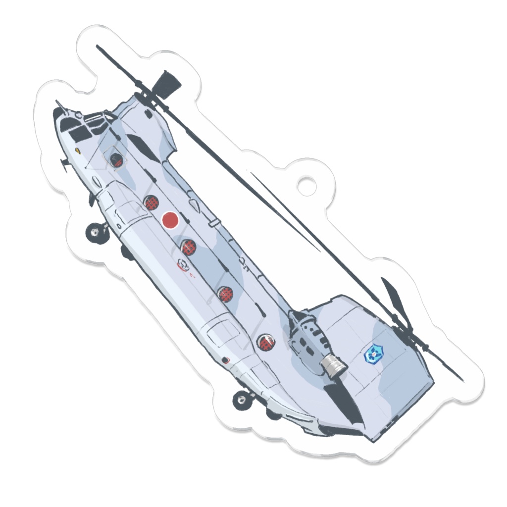 [ヘリガールコレクション1-2] 航空自衛隊 CH-47J チヌーク（C-2迷彩）