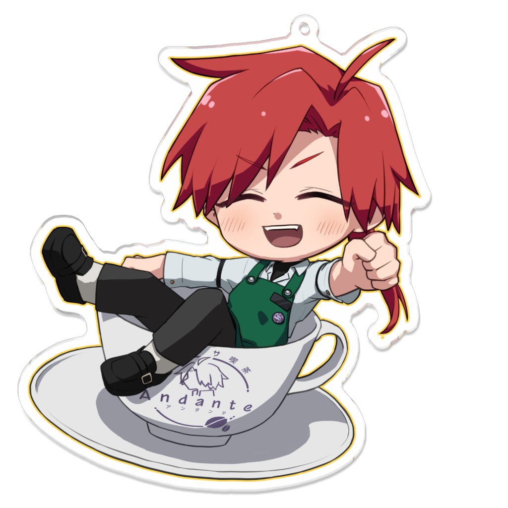 【バメッサ喫茶】キャストアクリルキーホルダー100㎜【Andante】