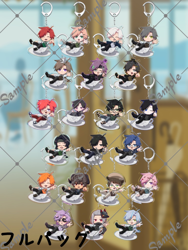 バメッサ喫茶～Andante～3Dアクリルキーホルダー【#バメッ茶】 
