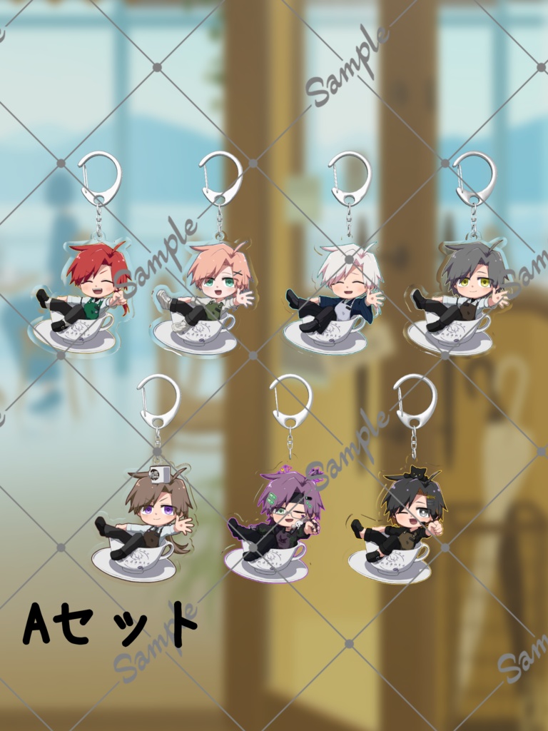 バメッサ喫茶~Andante~3Dアクリルキーホルダー【#バメッ茶】