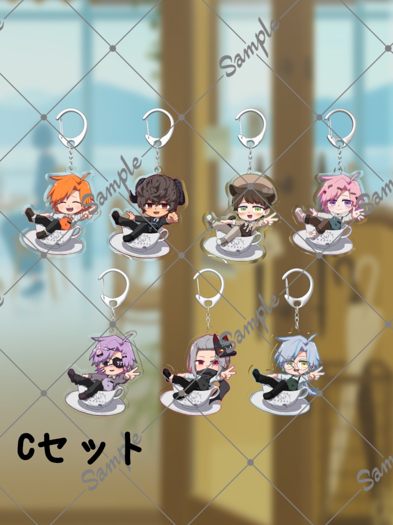 バメッサ喫茶~Andante~3Dアクリルキーホルダー【#バメッ茶】