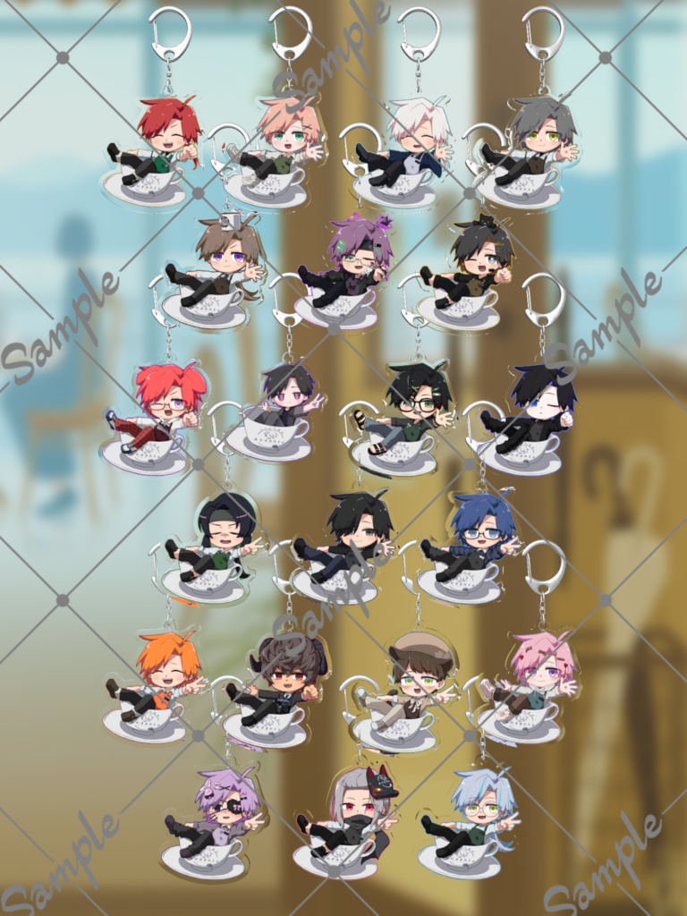 バメッサ喫茶～Andante～3Dアクリルキーホルダー【#バメッ茶】