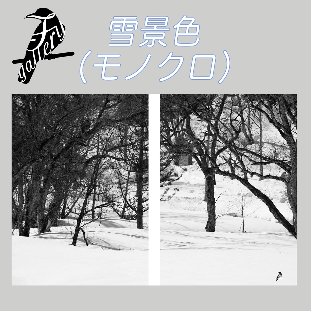 【A5】表紙用素材「雪景色」