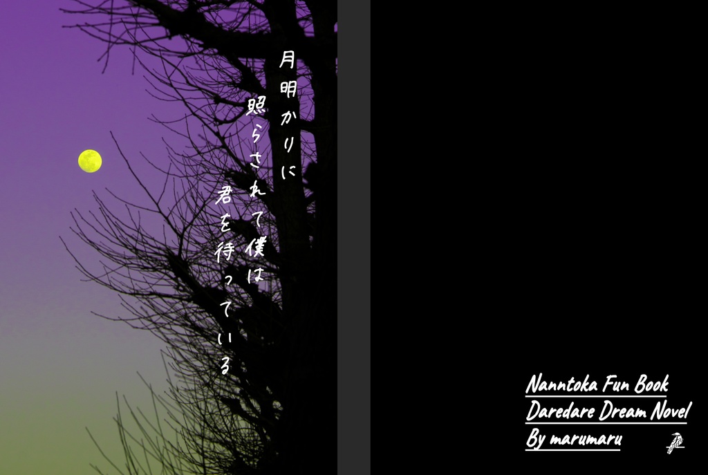 【A5】表紙用素材「月明かり」