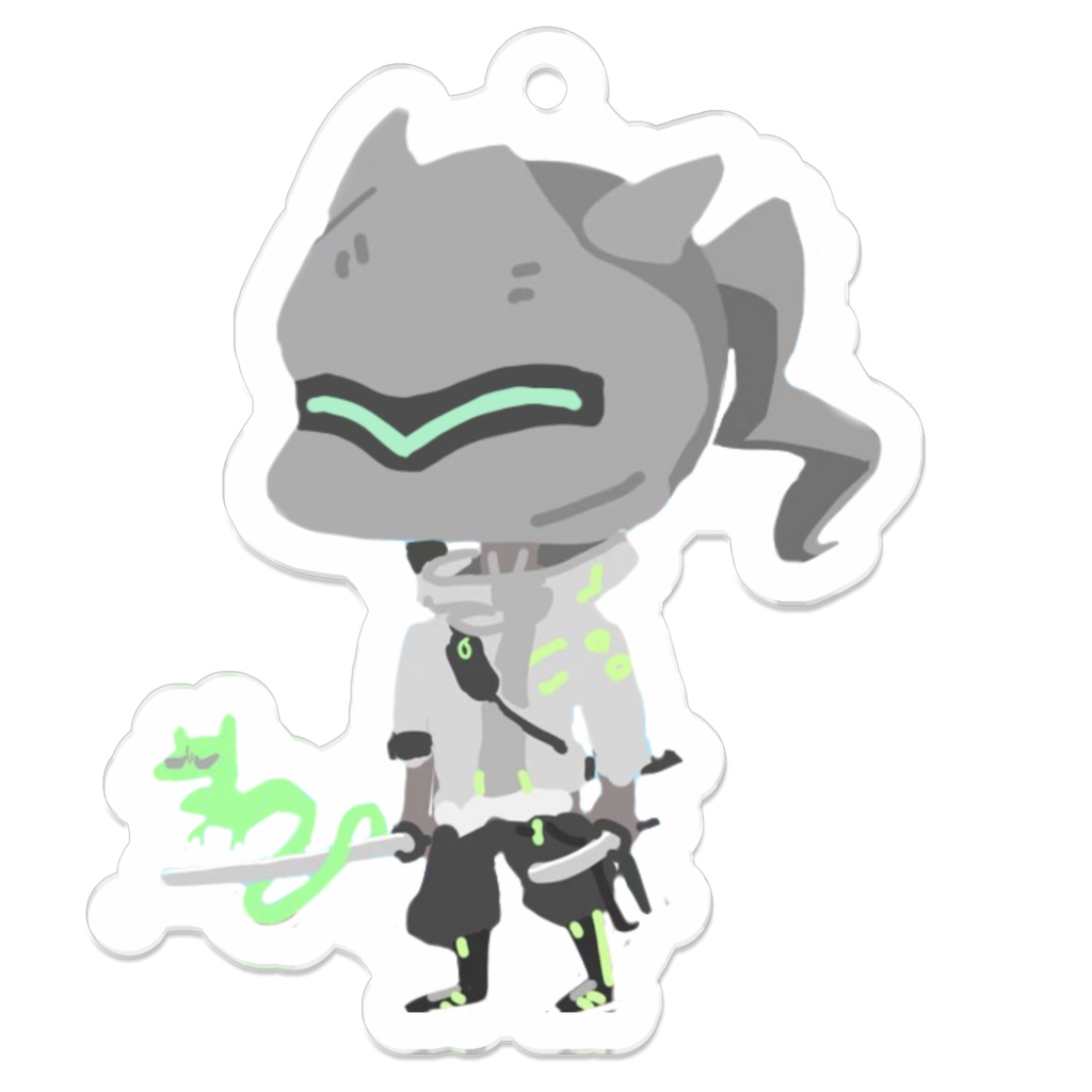 overwatch genji アクリルキーホルダー