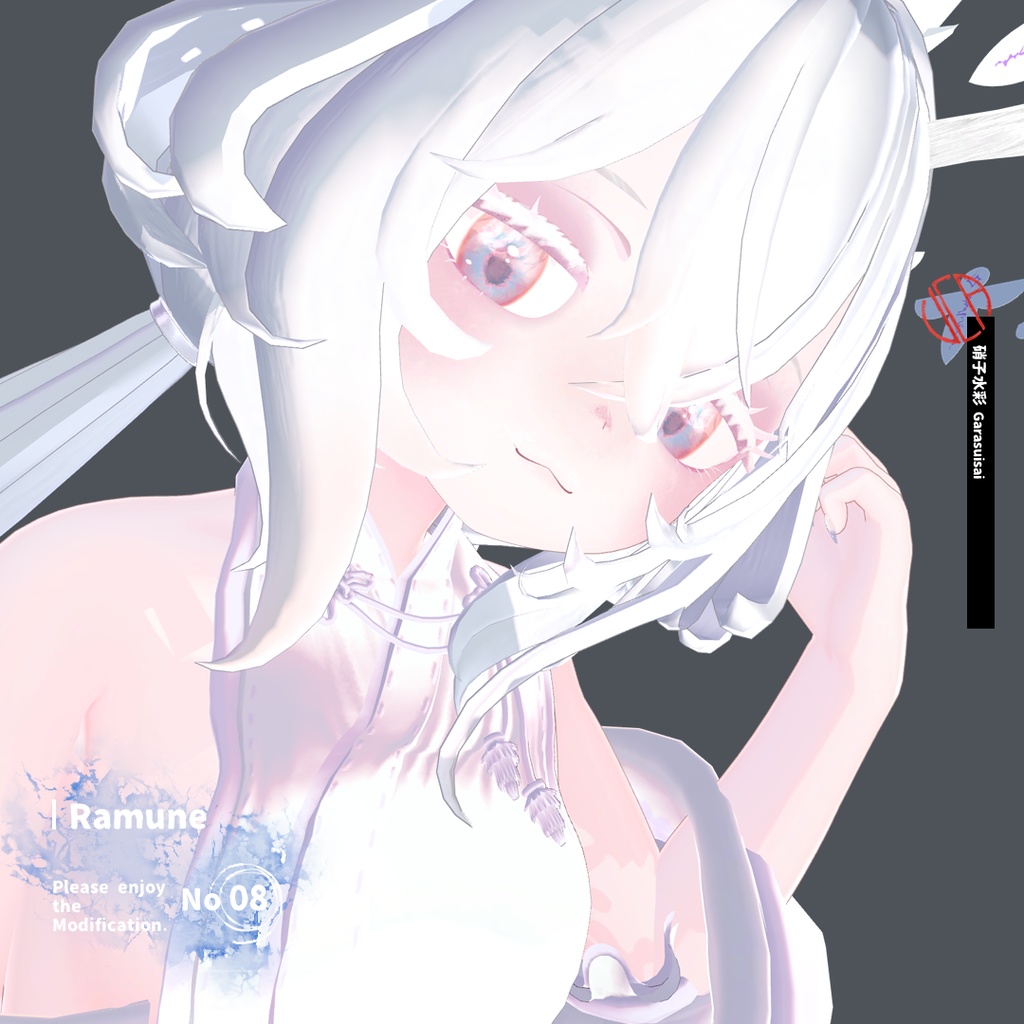 フルパック半額セール!!【EYEtexture】硝子水彩【16アバター対応】