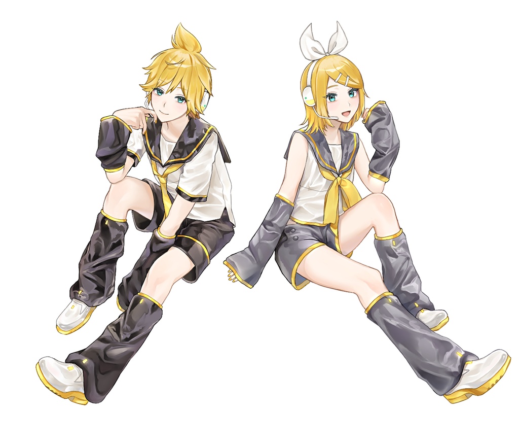 アクリルスタンド 鏡音リン・レン (おすわり)
