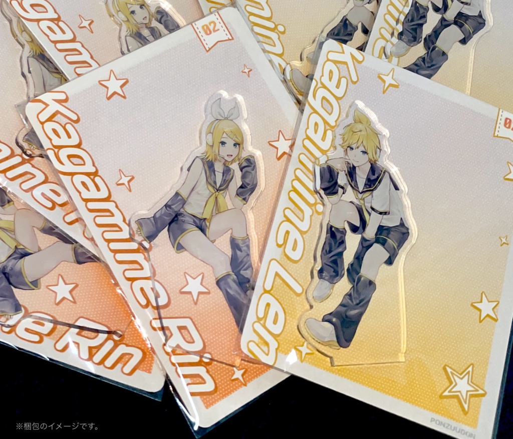 アクリルスタンド 鏡音リン・レン (おすわり)