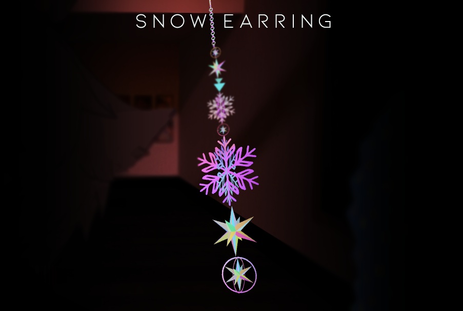 🔥販売終了予定🔥🎄 snow long earrings 🎄