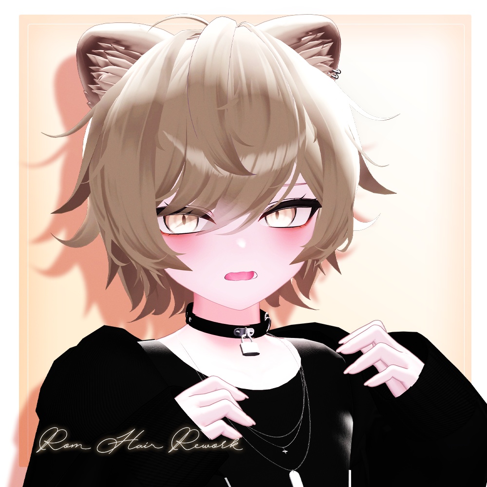 💛 Rom Hair   ㅡ 【 VRChat Hair / 3Dヘア 】