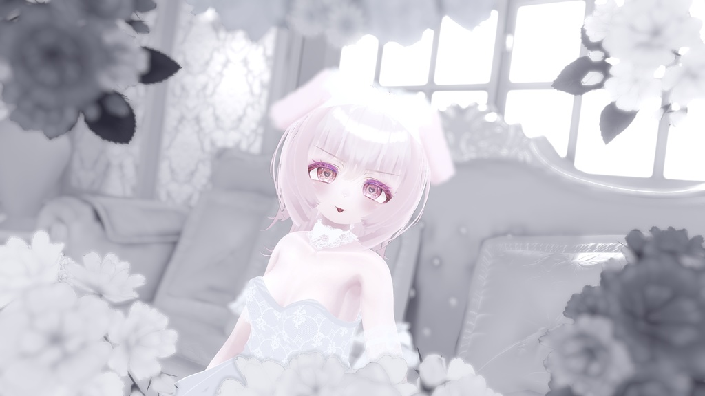 🐶 2A Hair 🐱 with けもみみ(ワンちゃん,ねこ) ヘアバンドㅡ 【 VRChat Hair 】