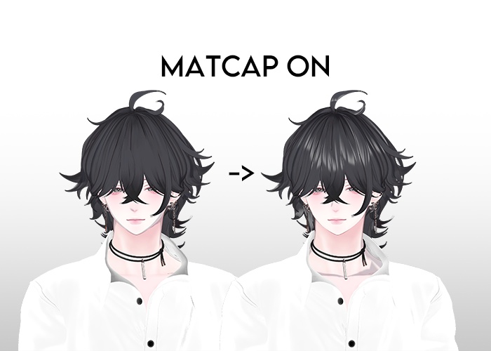 【無料素材】 Hair Matcap - Unless Heaven Hair Angelring