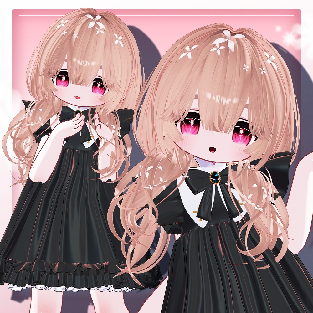 🌸フローラル·ヘア / floral hair ㅡ 【 VRChat Hair 】