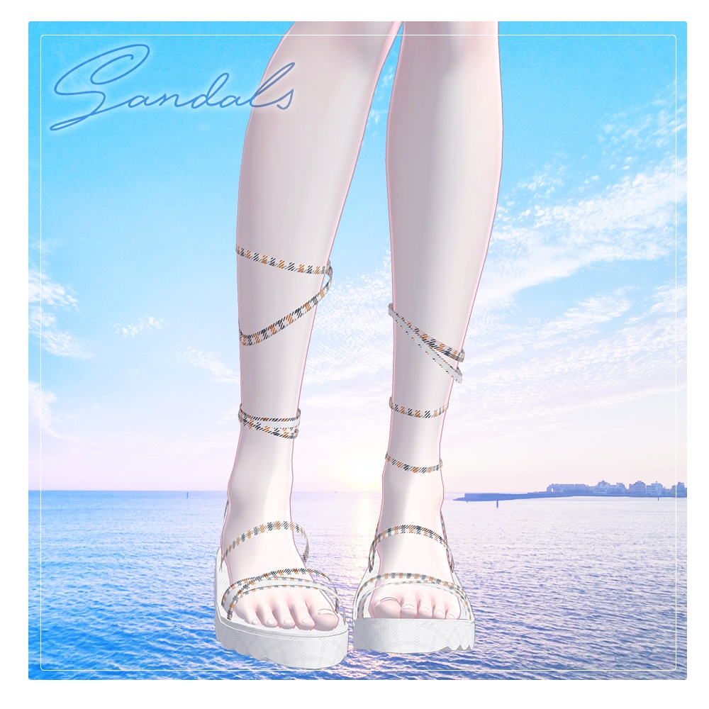 🌊Pastel check Monokini🌊 - 【 VRC Clothes 】