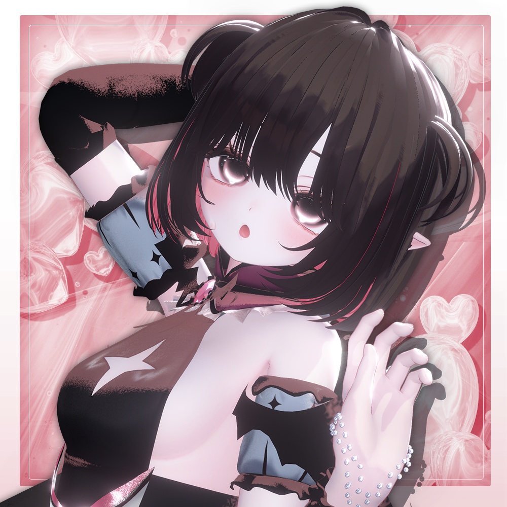💞 bob hair new (No.2) ㅡ 【 VRChat Hair / 3Dヘアモデル】
