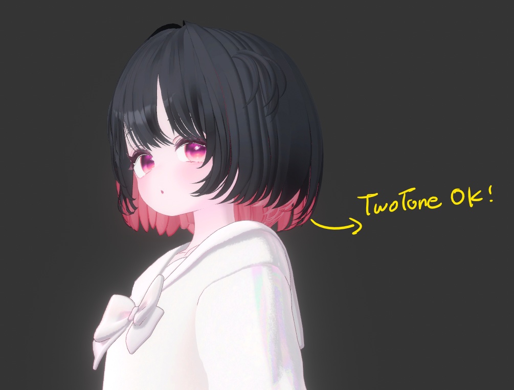 💞 bob hair new (No.2) ㅡ 【 VRChat Hair / 3Dヘアモデル】