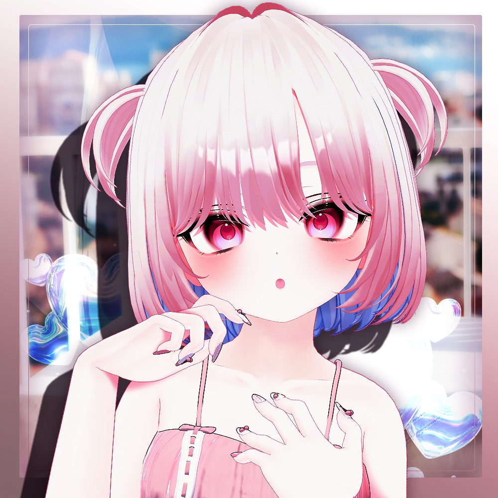 💞 bob hair new (No.2) ㅡ 【 VRChat Hair / 3Dヘアモデル】