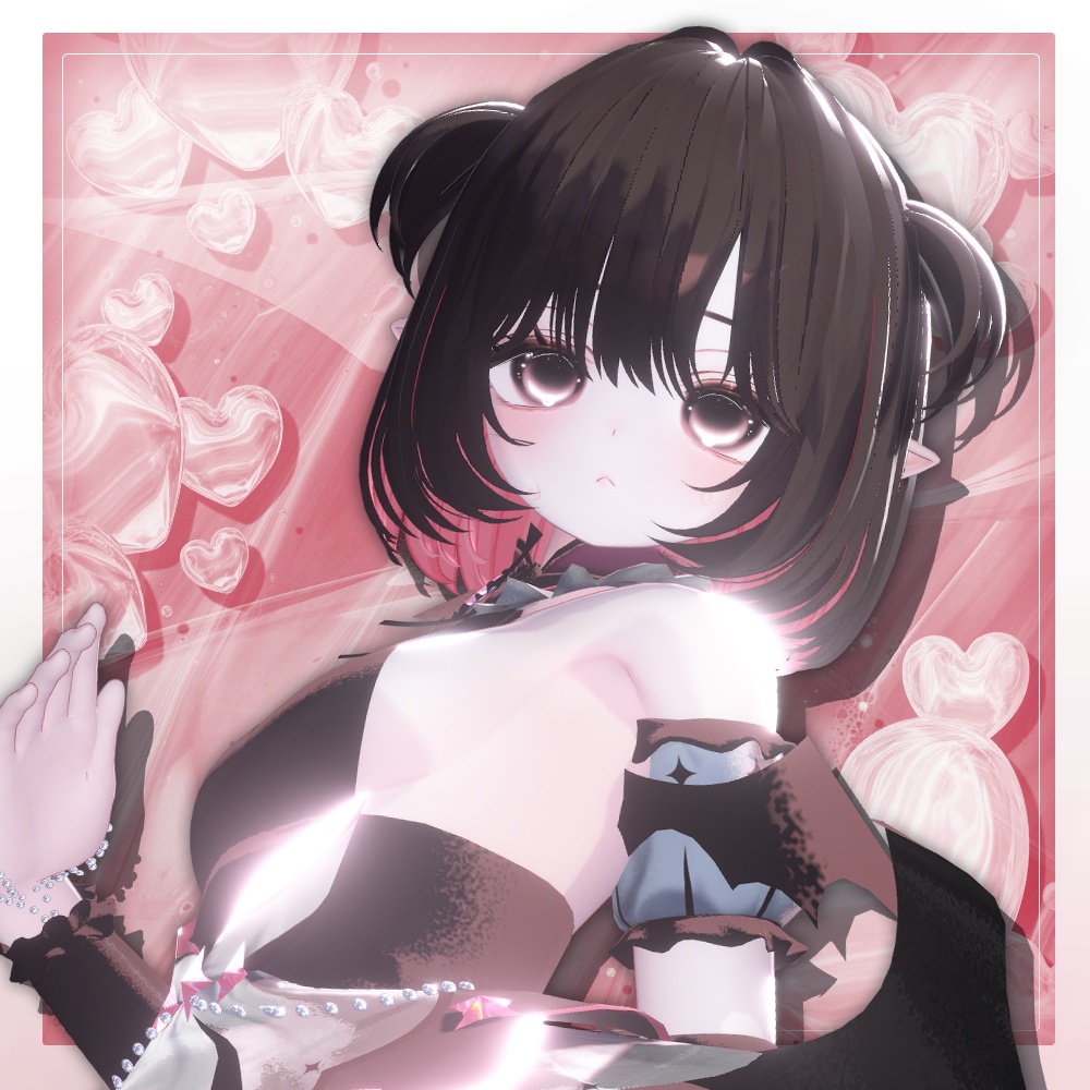 💞 bob hair new (No.2) ㅡ 【 VRChat Hair / 3Dヘアモデル】