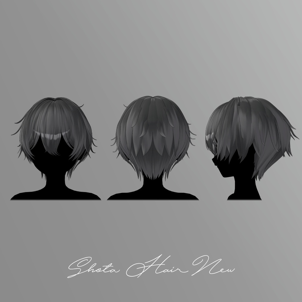 Shota hair new ㅡ 【 VRChat Hair / 3Dヘアモデル】
