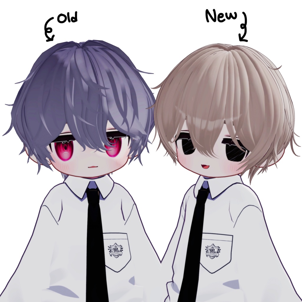 Shota hair new ㅡ 【 VRChat Hair / 3Dヘアモデル】