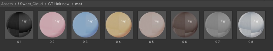 ✨ CT Hair (C Hair Remake) & Halo【 VRChat Hair / 3Dヘアモデル】