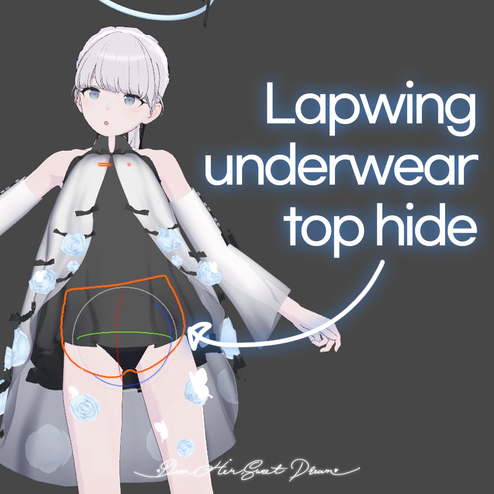 🌹親愛なる彼女に甘い夢を / Dear her sweet dreams -【 VRChat 衣装 / VRChat Clothes 】