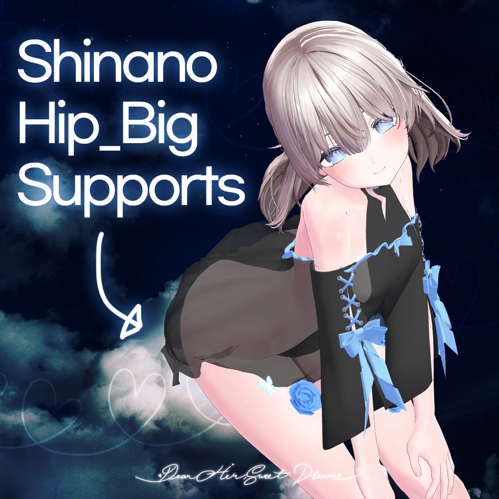 🌹親愛なる彼女に甘い夢を / Dear her sweet dreams -【 VRChat 衣装 / VRChat Clothes 】