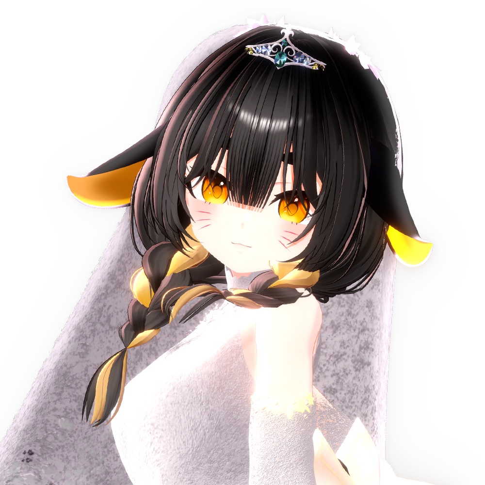 2 Type 🌹 Rose blooming braided hair - VRChat Hair / VRChat ヘア