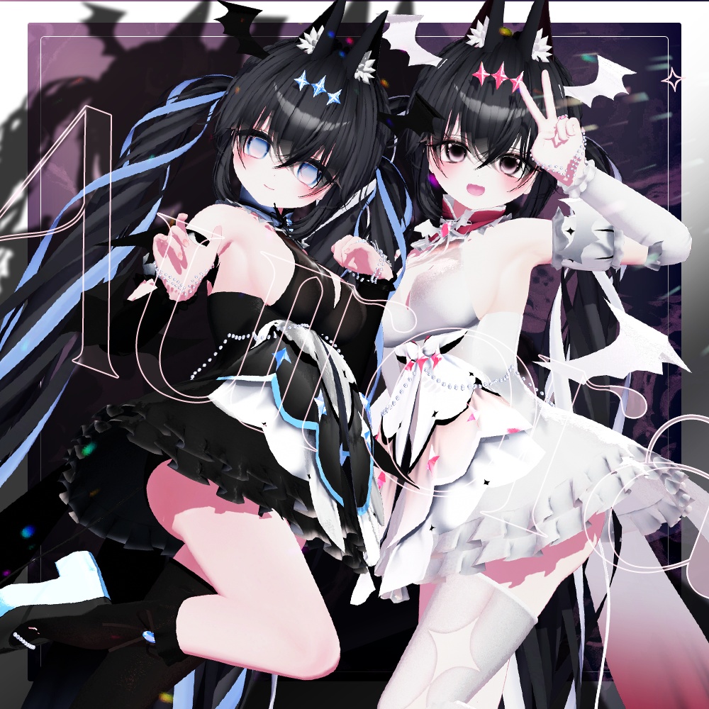 💗無料💗 Aurora Hair 0.4 ver ㅡ 【 VRChat Hair / 3Dヘア 】