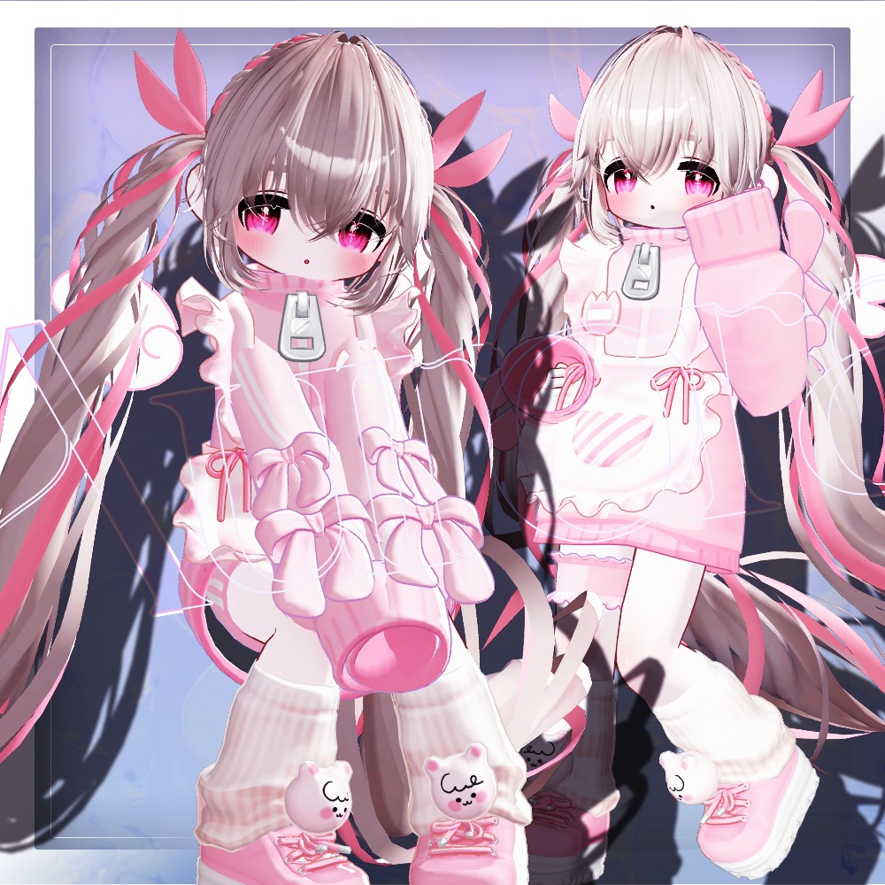 💗無料💗 Aurora Hair 0.3 ver ㅡ 【 VRChat Hair / 3Dヘア 】