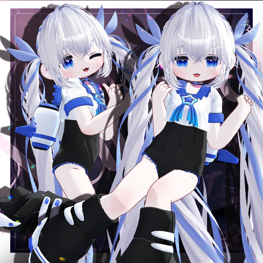 💗無料💗 Aurora Hair 0.3 ver ㅡ 【 VRChat Hair / 3Dヘア 】