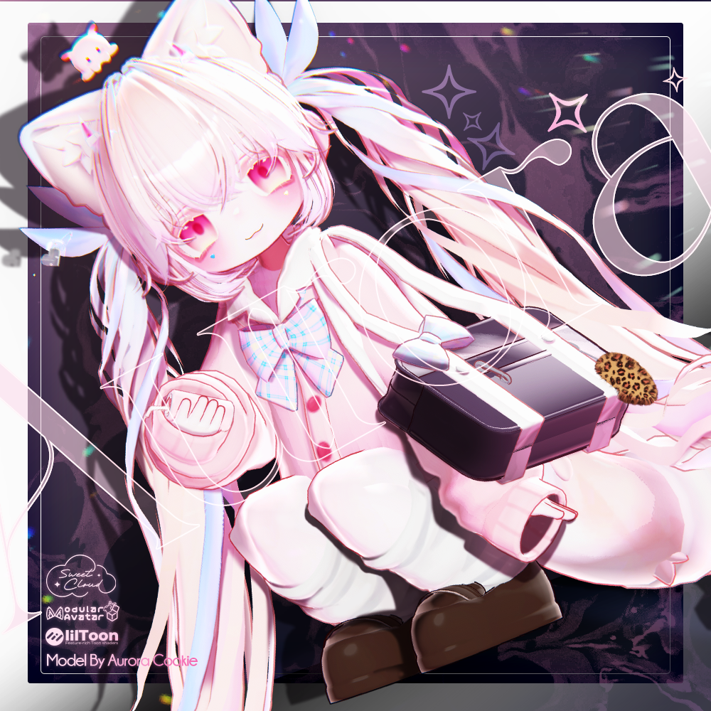 💗無料💗 Aurora Hair 0.4 ver ㅡ 【 VRChat Hair / 3Dヘア 】