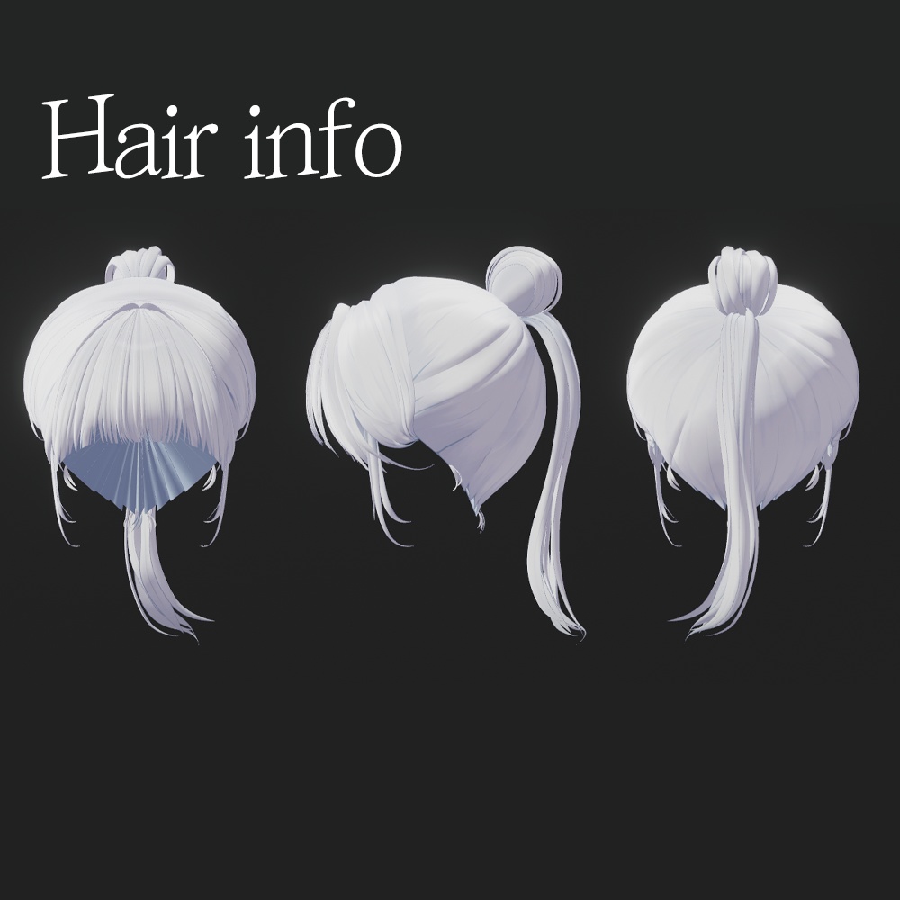 ⭐️ chop-bang Hair ㅡ 【 VRChat Hair / 3Dヘア 】