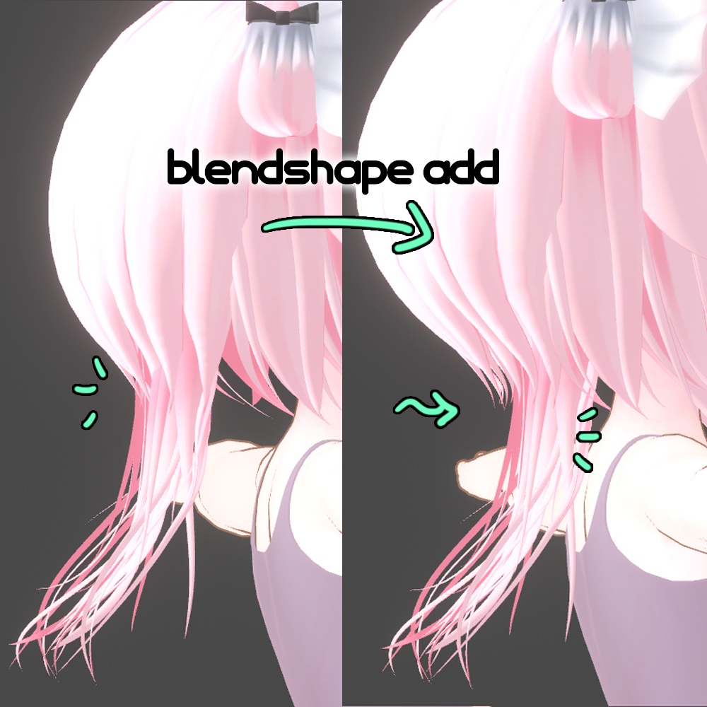 💙 J Hair ㅡ 【 VRChat Hair / 3Dヘア 】