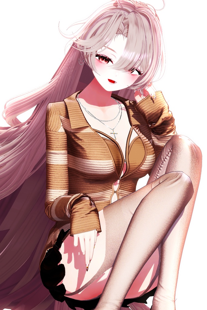 💜 ‧₊˚ エウニケ·ロング ଓ ₊ ˚ ˖ Eunike Long ㅡ 【 VRChat Hair / 3Dヘア 】