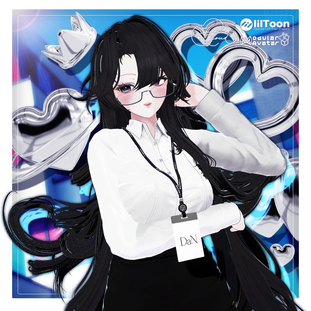 💜 ‧₊˚  エウニケ·ロング ଓ ₊ ˚ ˖ Eunike Long ㅡ 【 VRChat Hair / 3Dヘア 】