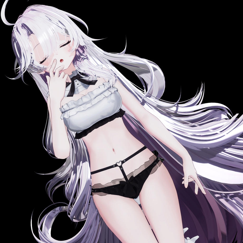 💜 ‧₊˚  エウニケ·ロング ଓ ₊ ˚ ˖ Eunike Long ㅡ 【 VRChat Hair / 3Dヘア 】