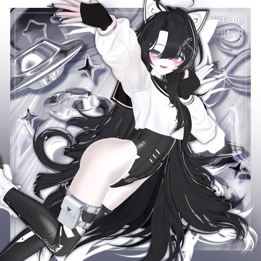 💜 ‧₊˚  エウニケ·ロング ଓ ₊ ˚ ˖ Eunike Long ㅡ 【 VRChat Hair / 3Dヘア 】